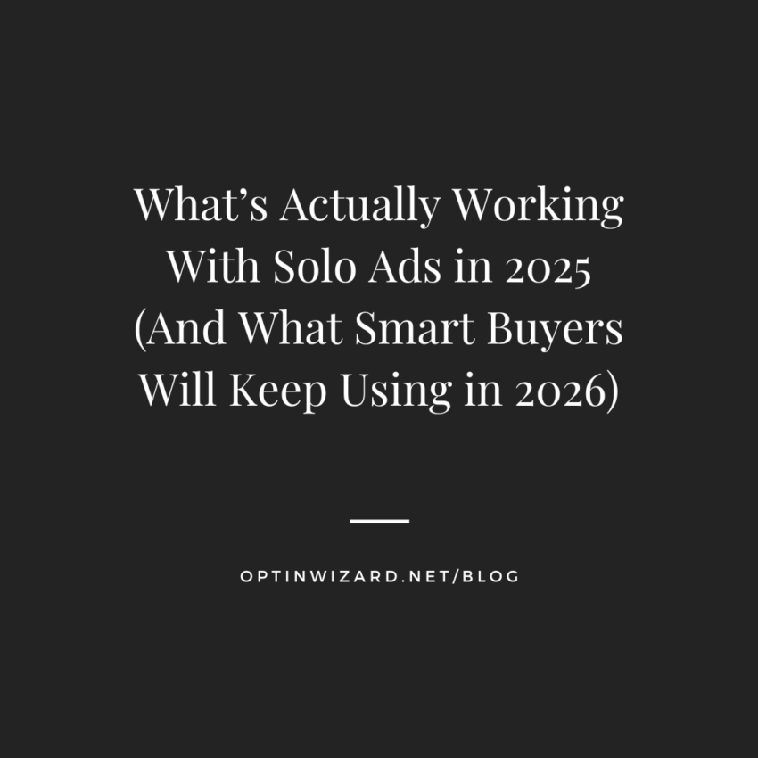 What’s Actually Working With Solo Ads in 2025 (And What Smart Buyers Will Keep Using in 2026)