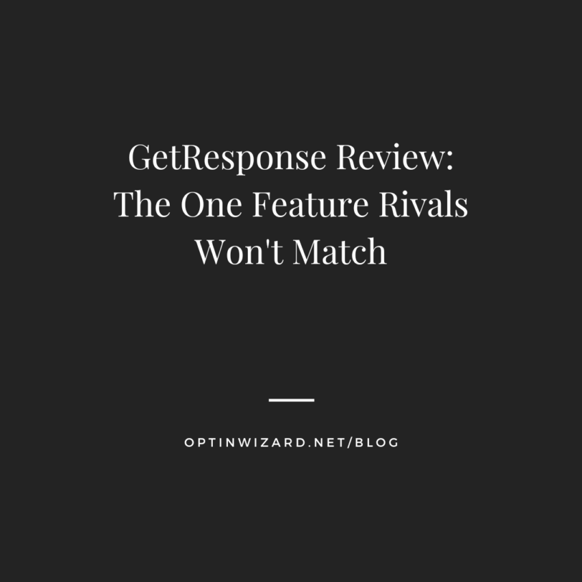GetResponse Review The One Feature Rivals Won't Match