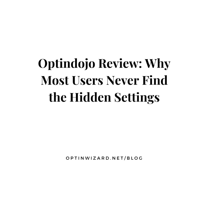 Optindojo Review Why Most Users Never Find the Hidden Settings